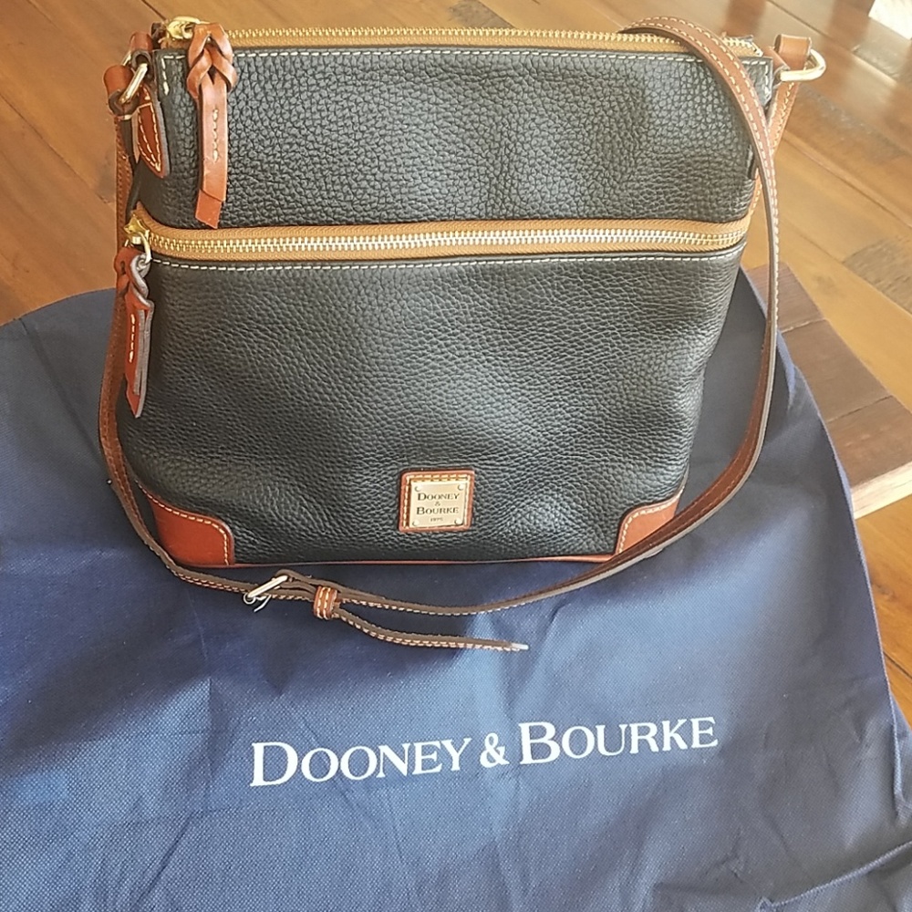 Dooney & Bourke Black Leather Crossbody Bag